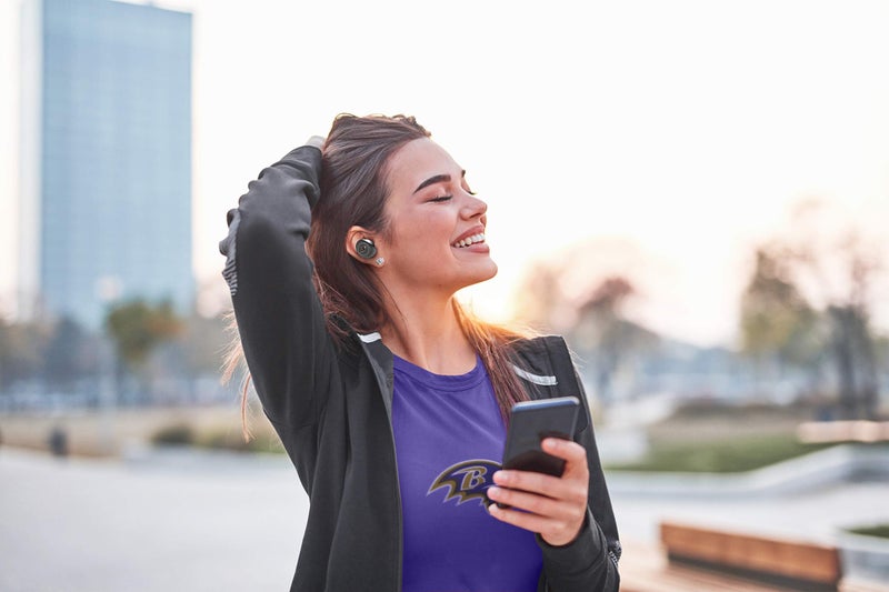 SOAR NFL True Wireless Earbuds, Baltimore Ravens - Image 3
